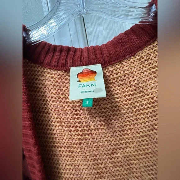 FARM RIO Toucanissimo Cardigan Size Small - Picture 5 of 6